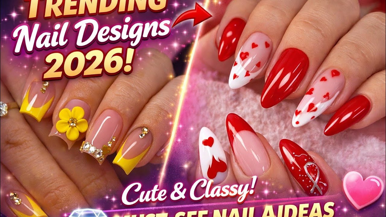 NEW Nails Art Design For Valentine/ NAIL ART IDEAS 😱 2026 #nails #valentinesday #trends #naildesign