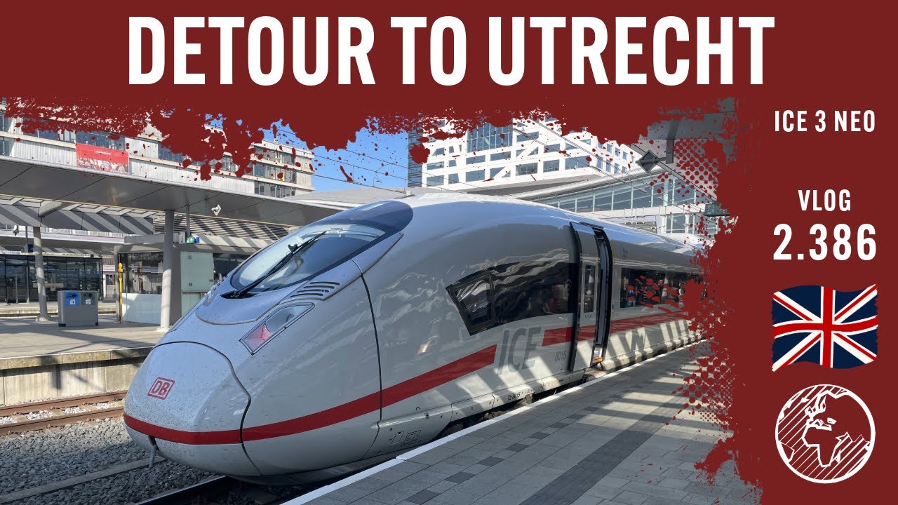 The redirected ICE to Utrecht | TripReport (1st class) | Vlog 2.386