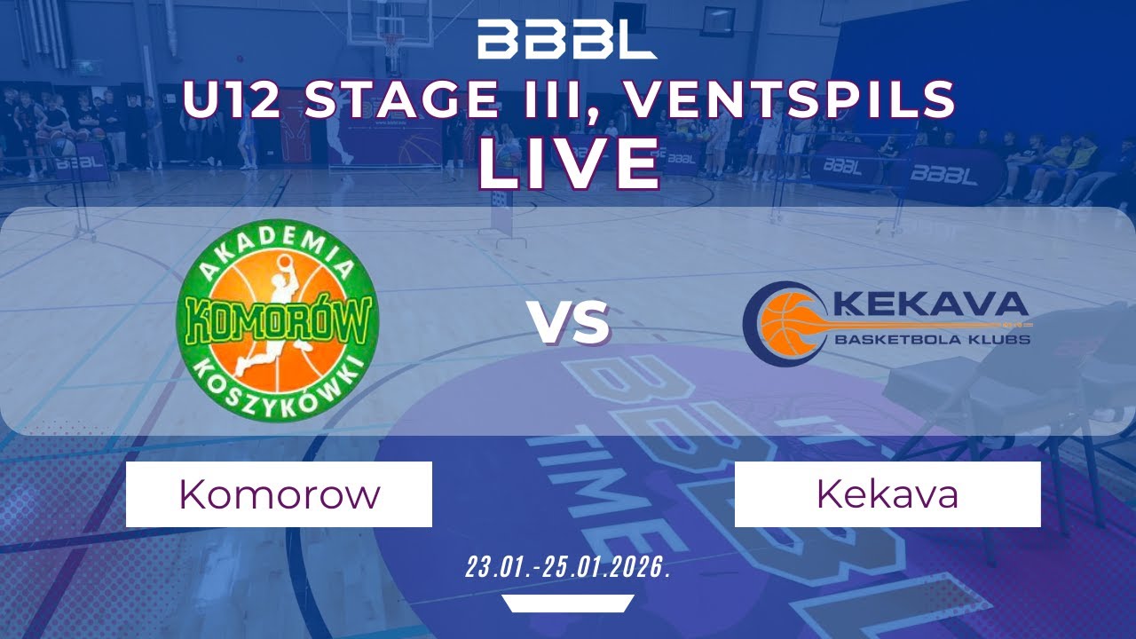 AK Komorow 2014 vs BK Ķekava 2014 | BBBL U12 | Stage III