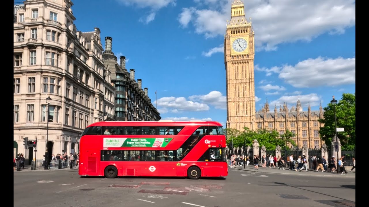 Cycling Around London (POV Helmet Cam) Hyde Park, Westminster...