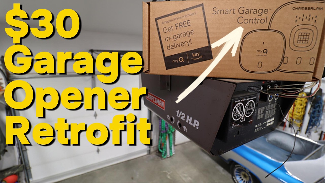How to Install Chamberlain MyQ Smart Garage Door Opener Control (Step-by-Step Retrofit)