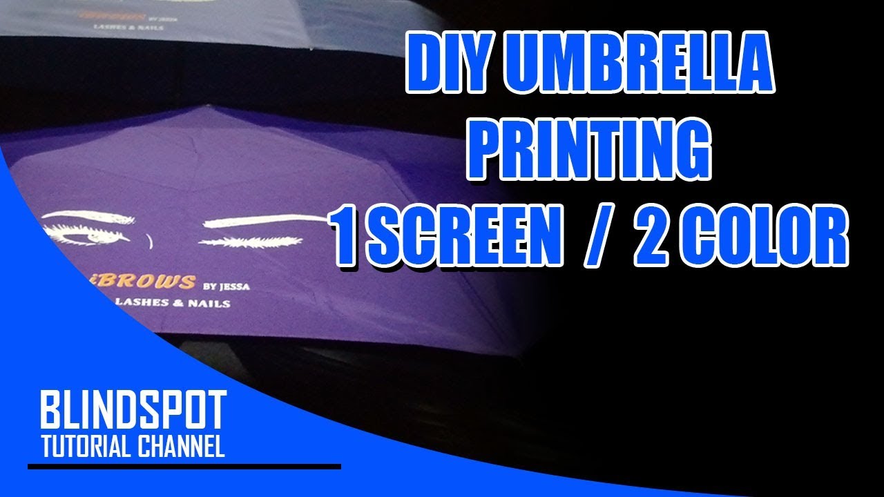 PRINTING UMBRELLA (DIY) silkscreen printing