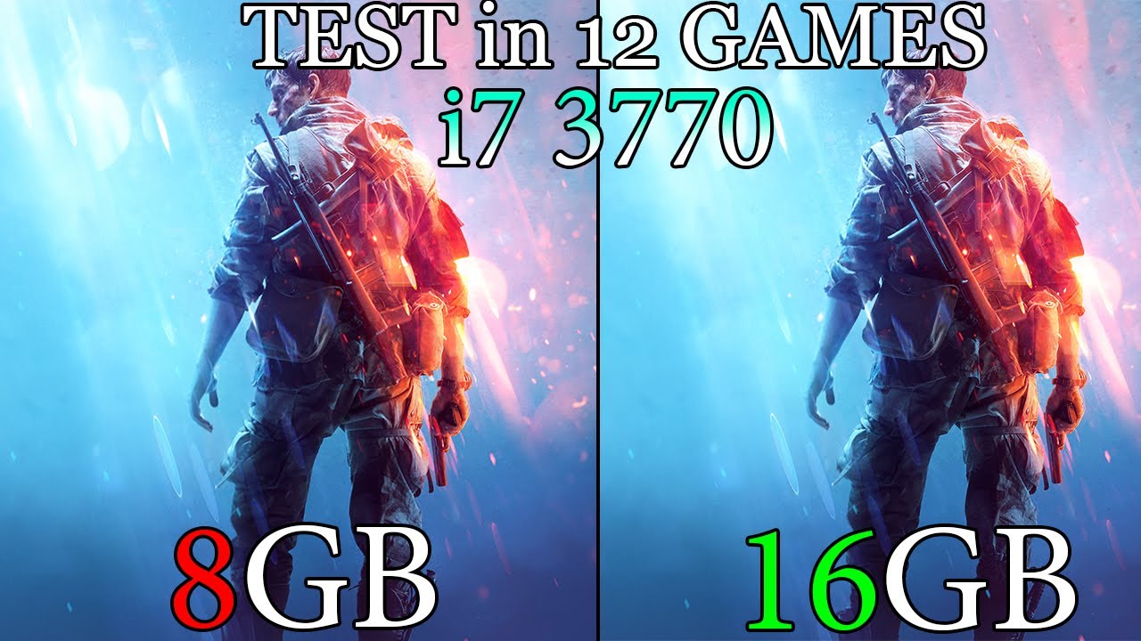 Intel i7 3770 - 8GB vs 16GB RAM