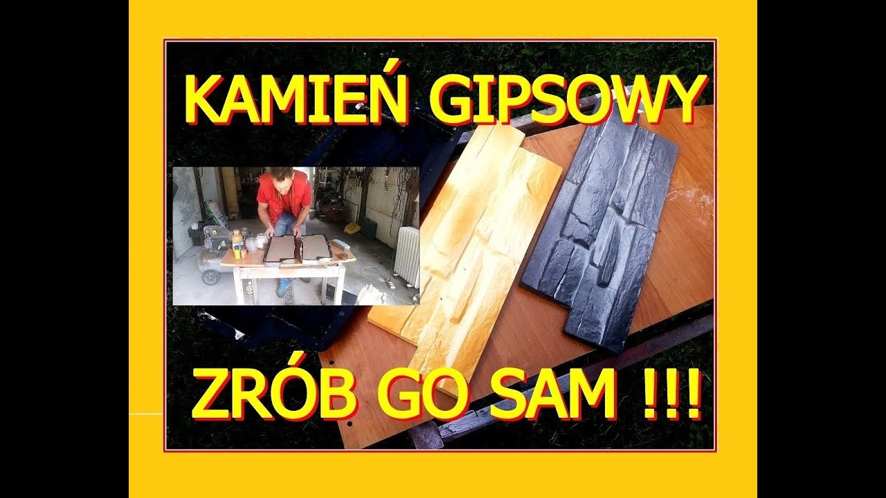 Jak samemu odlać i pomalować kamień dekoracyjny gipsowy