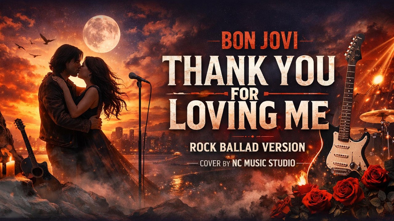ROMANTIC ROCK🔥THANK YOU FOR LOVING ME [BON JOVI ]❤️ROCK BALLAD VERSION🔥COVER BY NC MUSIC STUDIO