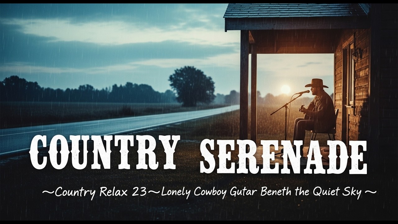 【Country Relax 23】Lonely Cowboy Guitar Beneath the Quiet Sky 🌌🎶