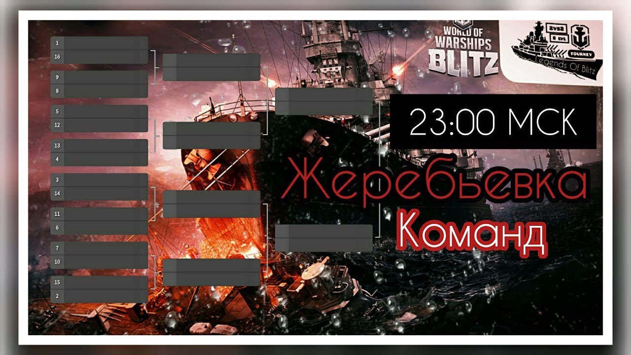 Wows Blitz ФЛОТ CTPAX: Legends Of BLITZ Жеребьевка