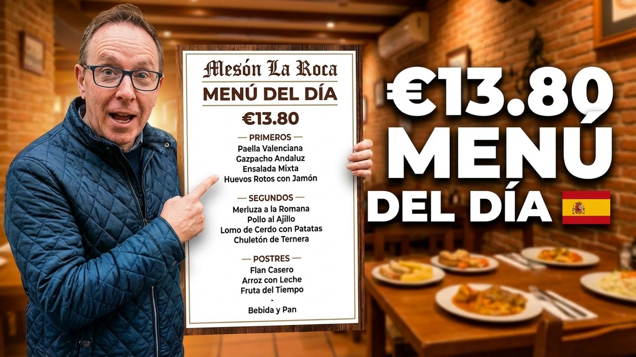 This Is What Locals Eat in Spain: €13.80 Menú del Día 🇪🇸
