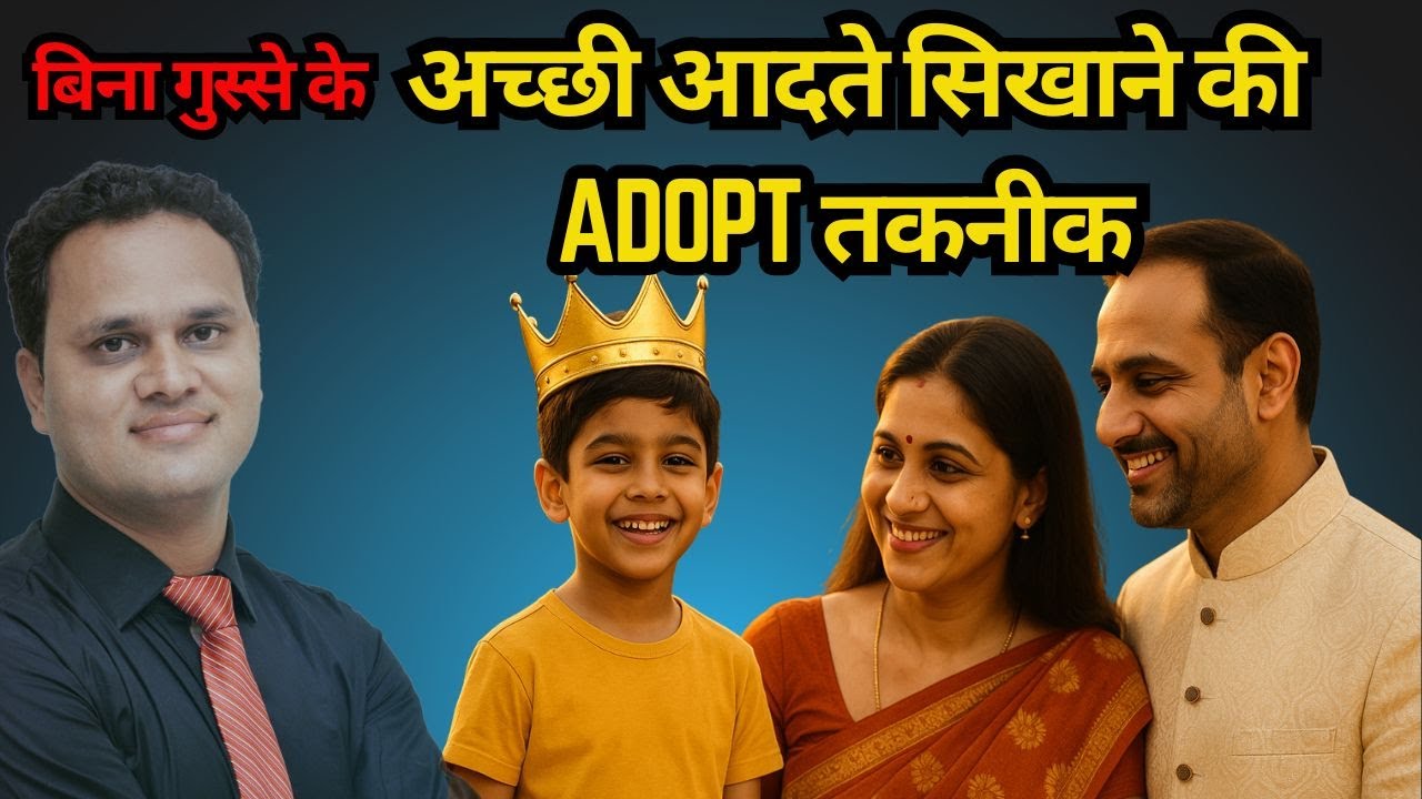 बच्चो को अच्छी आदते सिखाने की ADOPT तकनीक | बिना गुस्से के Positive Discipline सिखाये | Amit Jain