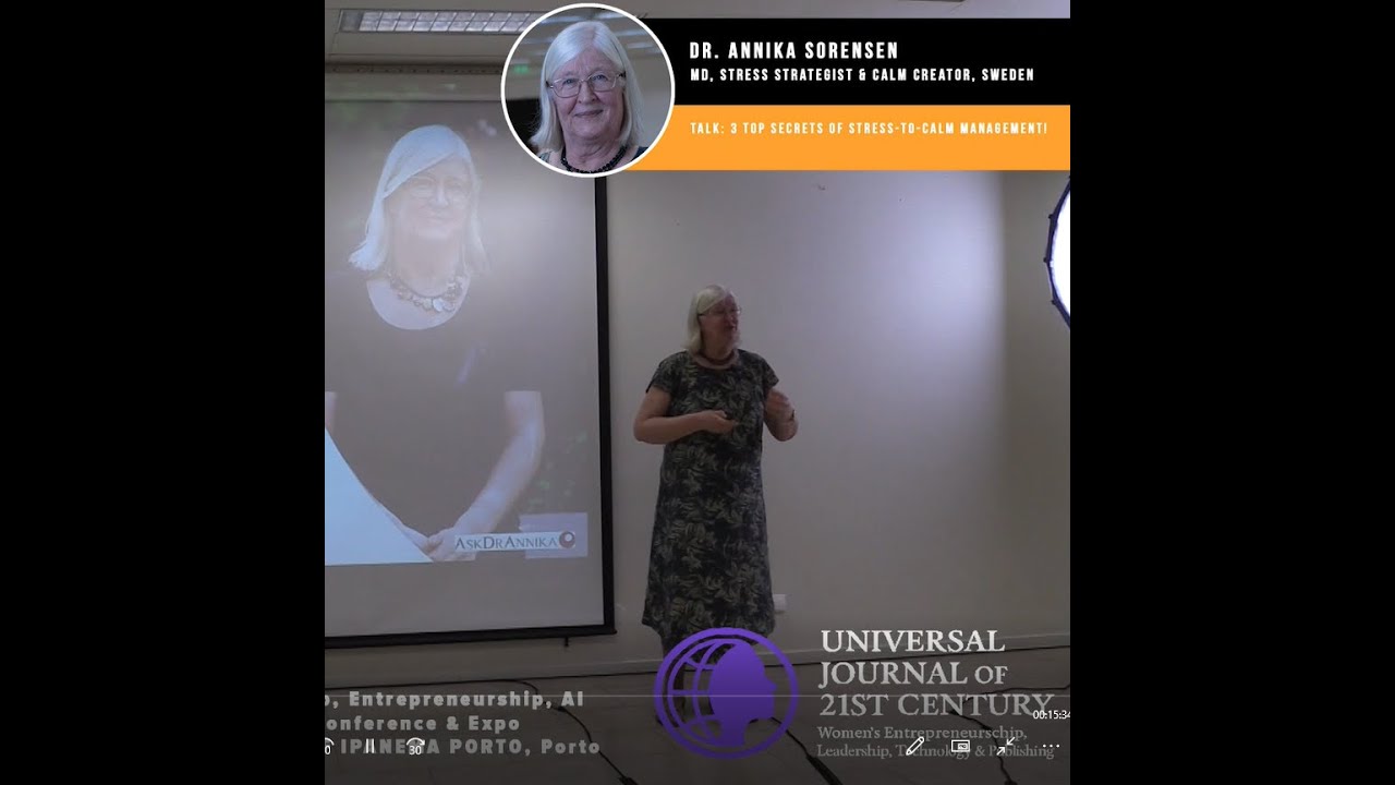 Dr. Annika Sorensen Talk: Top Secrets of Stress-to-Calm Management!