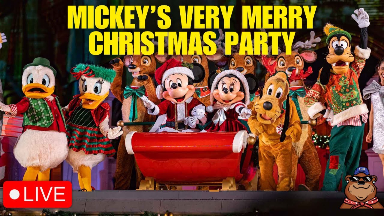 🔴 Live: Mickey's Very Merry Christmas Party at the Magic Kingdom in Walt Disney World! - 12/04/25