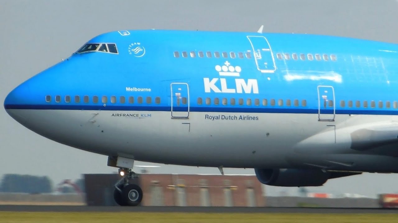 KLM ► Boeing 747-400 ► Takeoff ✈ Amsterdam Airport Schiphol