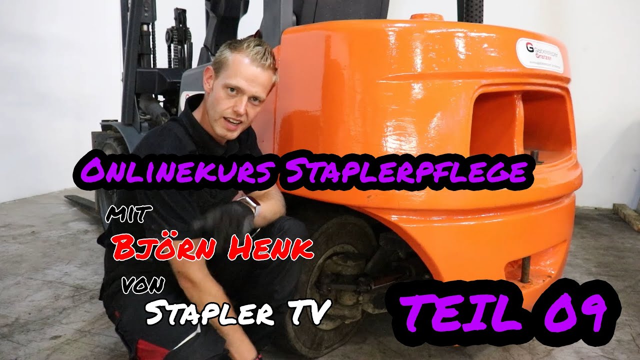 Stapler TV - Onlinekurs Staplerpflege - 09 Hinterachse- mit Björn Henk