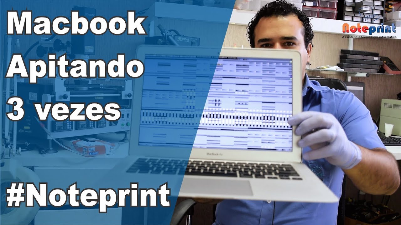Macbook Air apitando 3 vezes - Reballing BGA das memórias