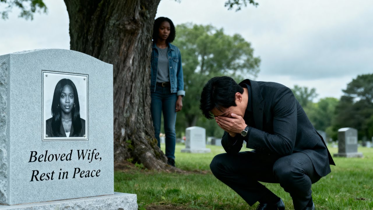 Korean Mafia Boss Cries at His Wife’s Grave — Not Knowing She’s Alive and Watching Him