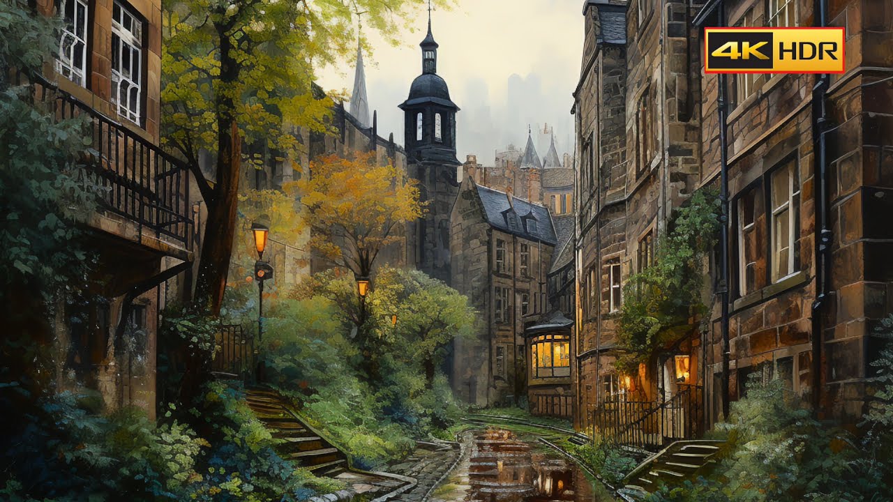 The Most Beautiful Medieval City: Edinburgh Spring Walking Tour in 4K HDR