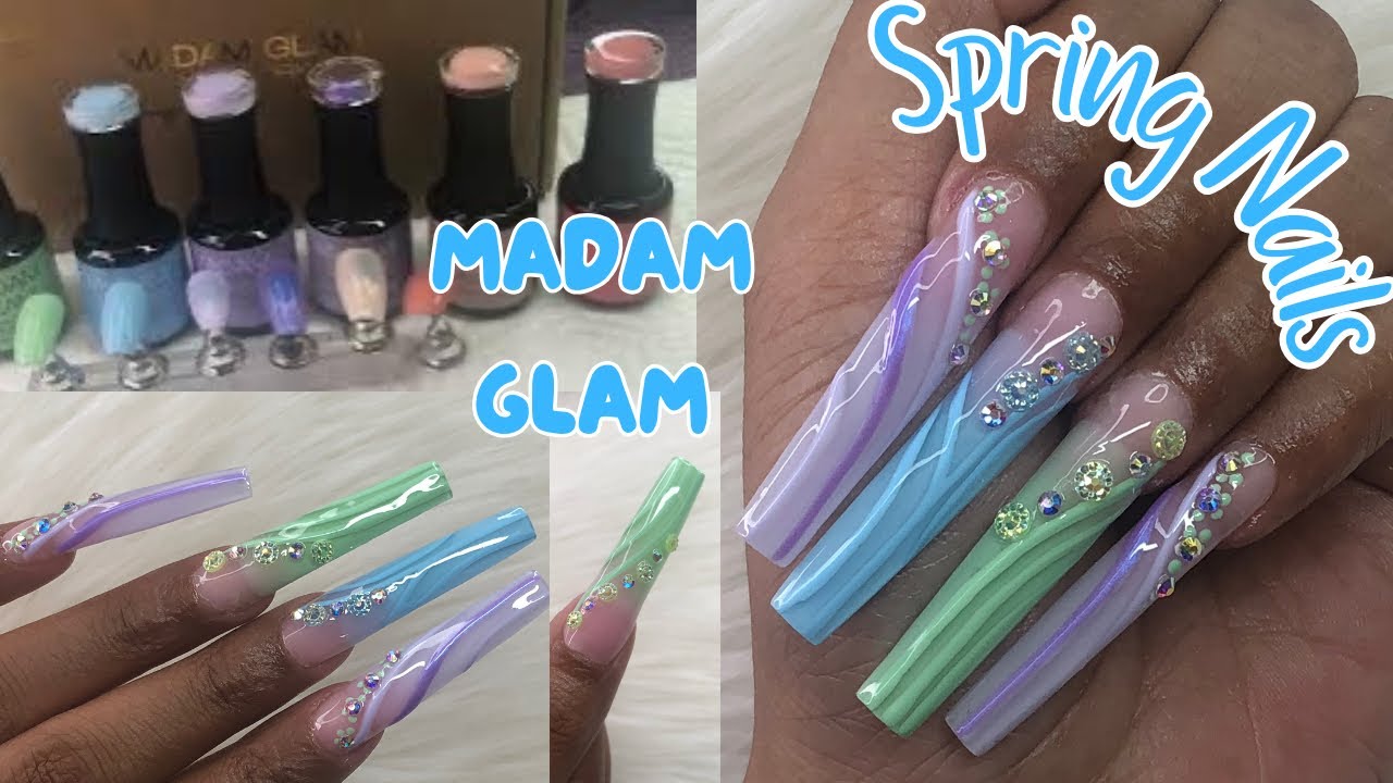 2024 SPRINGTIME PASTEL NAIL ART | MADAM GLAM GEL POLISH