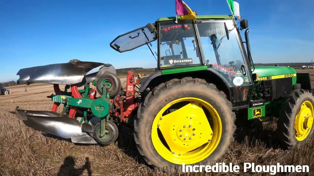 Dan Donnelly Repr. Ireland John Deere 2650 Kverneland at The 2025 European Ploughing Championships