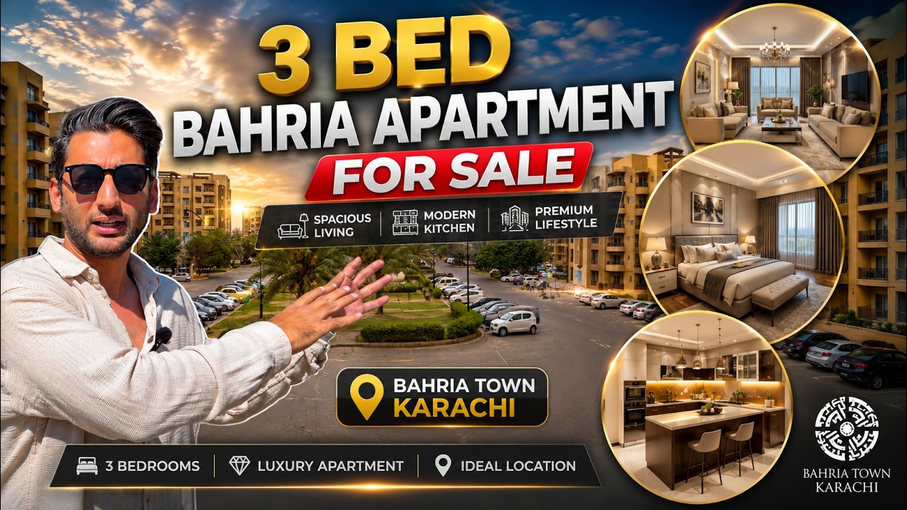 3 Bed Bahria Apartment For Sale | Precinct 19 | Bahria Town Karachi