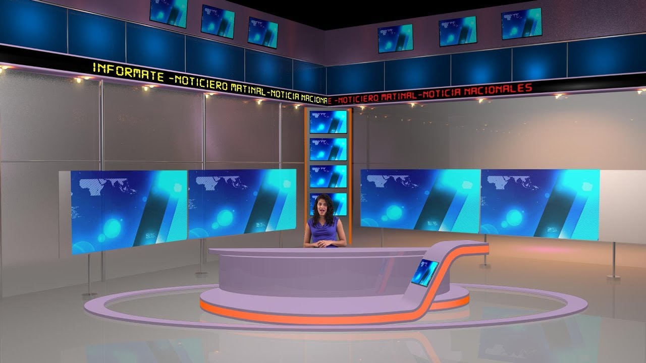 SET VIRTUAL VMIX XAML CON LETRAS LED ANIMADAS