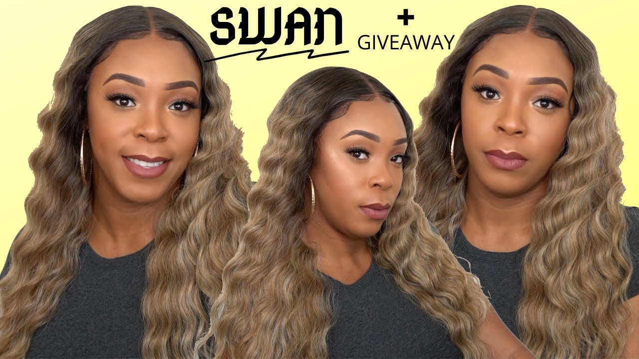 Janet Collection Synthetic Melt Extended Part Lace Wig - SWAN +GIVEAWAY --/WIGTYPES.COM
