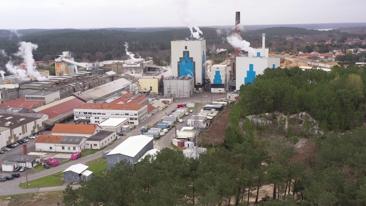L'usine Gascogne Papier de Mimizan produit de l'électricité grâce à sa vapeur