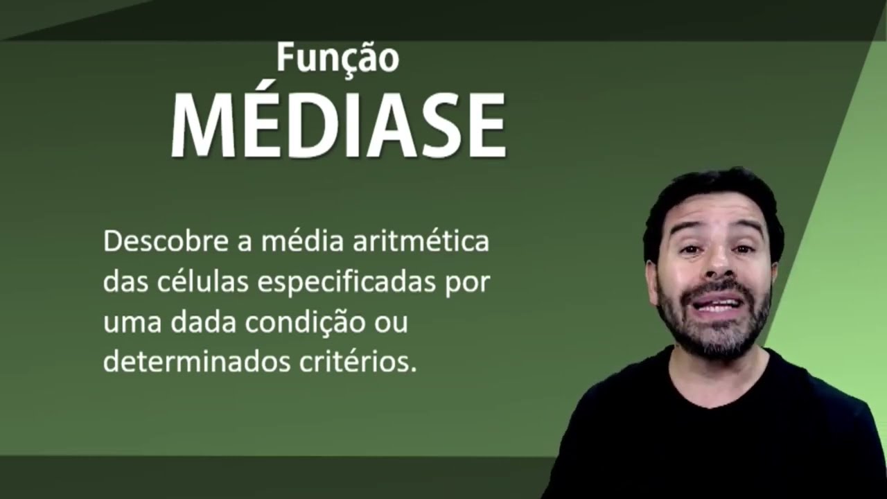 Função MÉDIASE no Excel