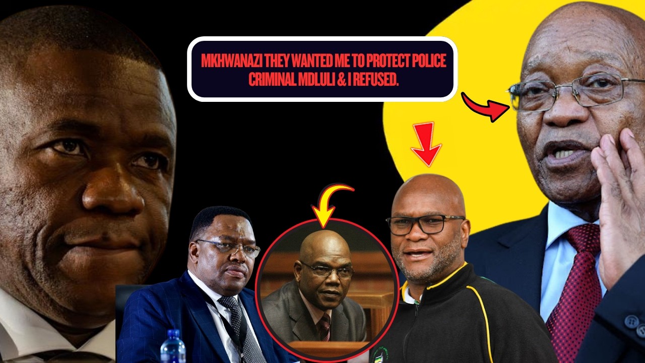 MKHWANAZI DROPPED A BOMBSHELL HOW ZUMA & THEN POLICE MINISTER CONTROLLED HIM.