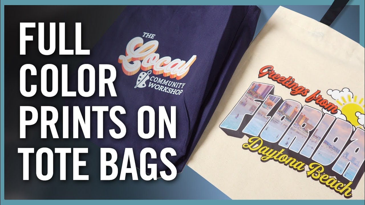 Printing Full Color Artwork On Tote Bags | Using UltraColor Max and UltraColor Pro Transfers