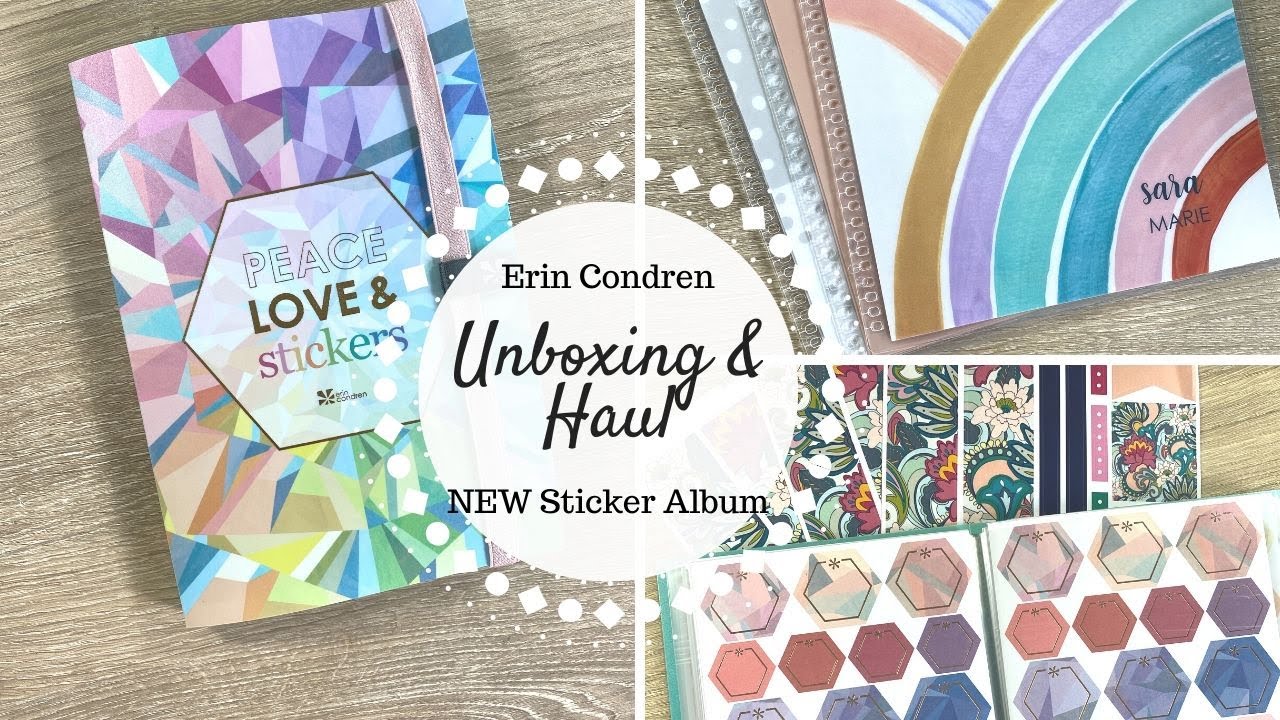 Erin Condren Haul | NEW Sticker Album, Functional Stickers & Covers |
