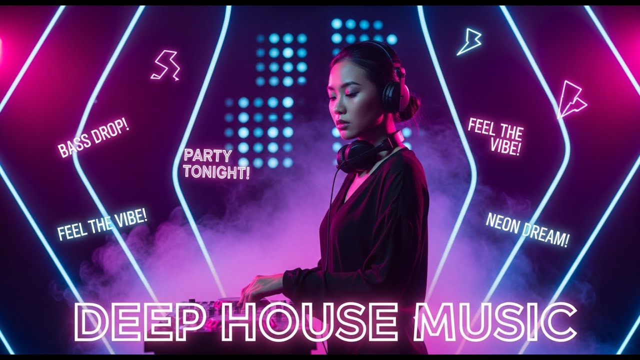 Deep House Music Experience 🌃 Night Drive Sounds and Neon City Mood