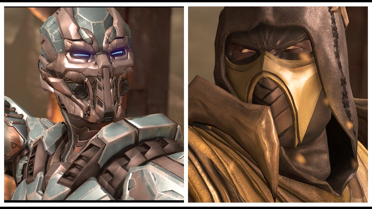 MKX:  Triborg Hates EVERYONE! (Intro Dialogues)