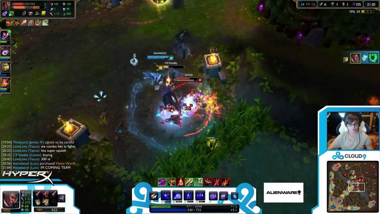 C9 Sneaky Lucian vs Sivir [Challenger Ranked solo queue AD]