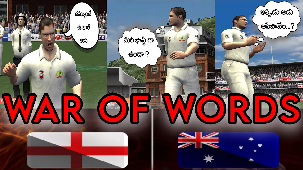Australia vs England | War of Words between Aus and Eng | Ashes #gameplay #telugugamer #telugu