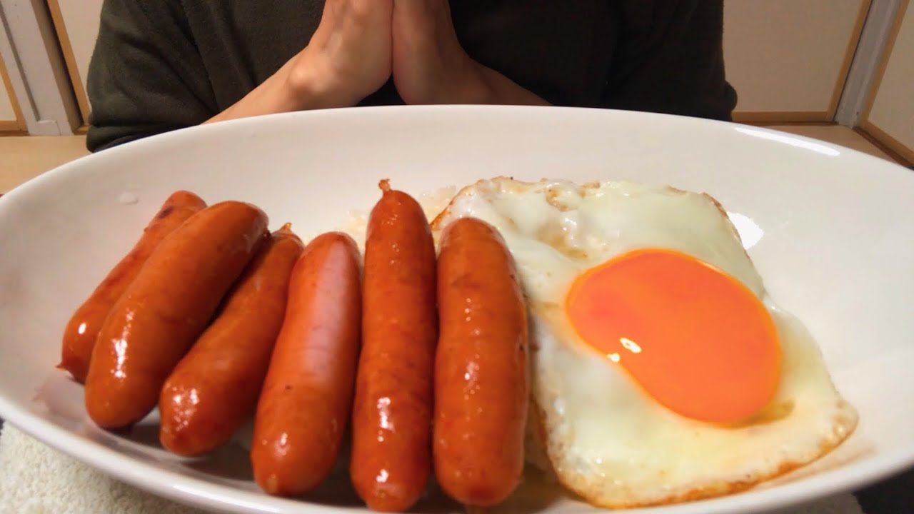 【ASMR】ウインナー・目玉焼き編