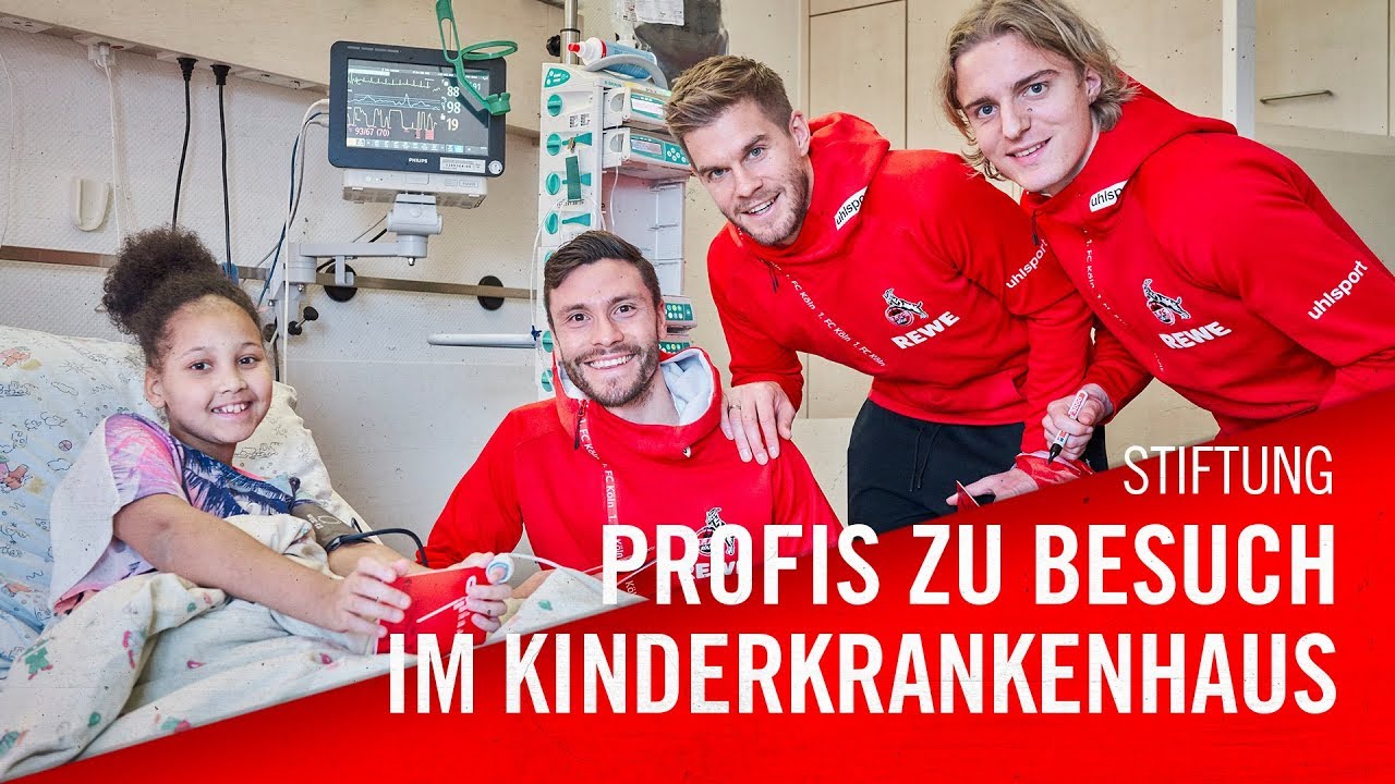 FC-Profis zu Besuch im Kinderkrankenhaus