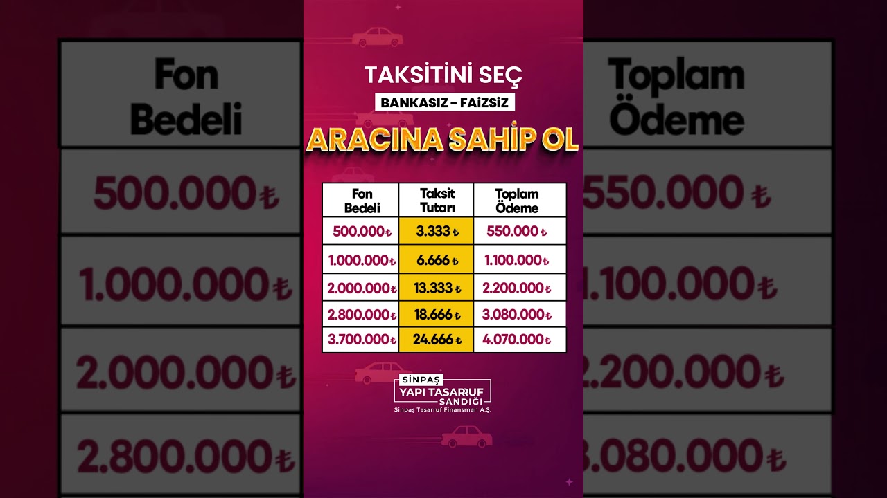 Sinpaş YTS ile Ara&ccedil; Sahibi Ol!