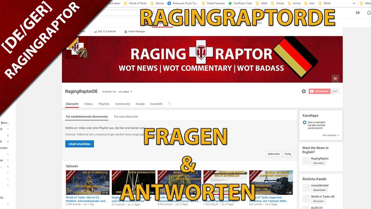 RagingRaptorDE: Fragen & Antworten