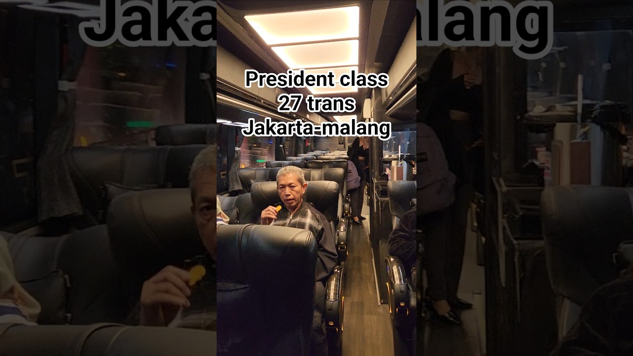 INTERIOR MEWAH,PRESIDENT CLASS,KURSI NYA SUPER JUMBO,LENGKAP DENGAN MINI CAFENYA #27trans #busmania