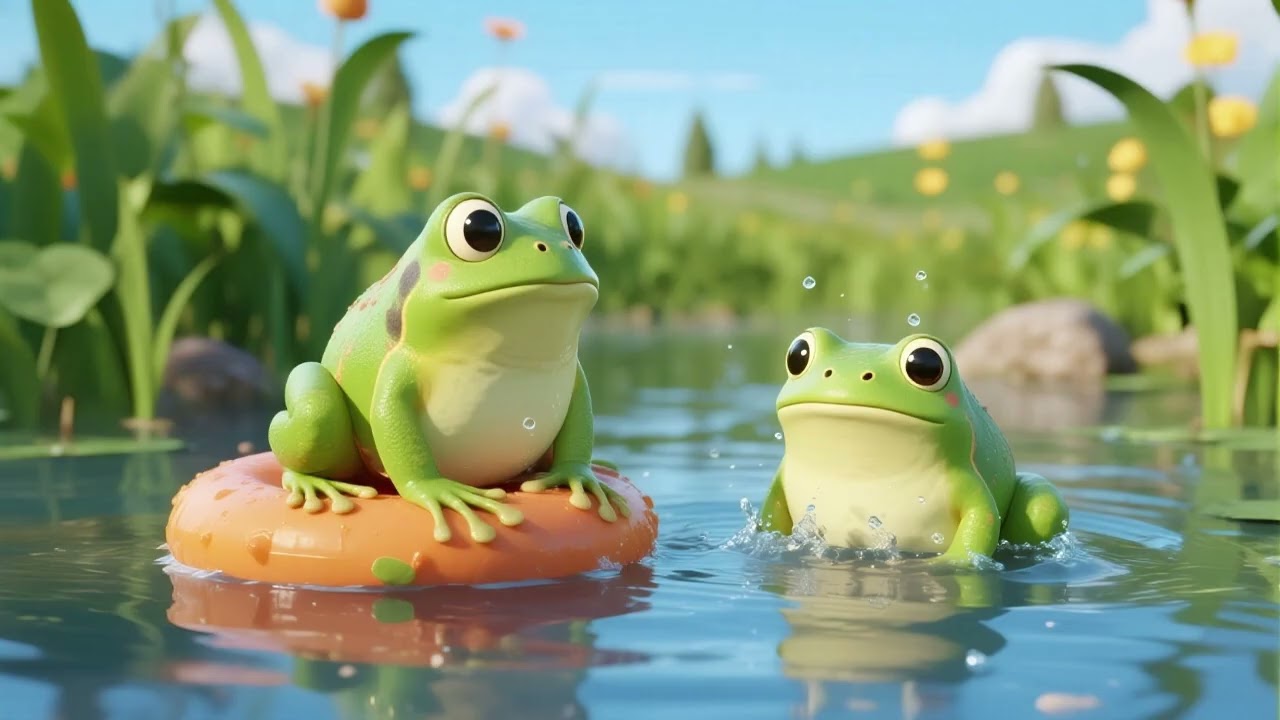 Little Frogs Jump in the Pond 🐸 | Splashy Kids Song