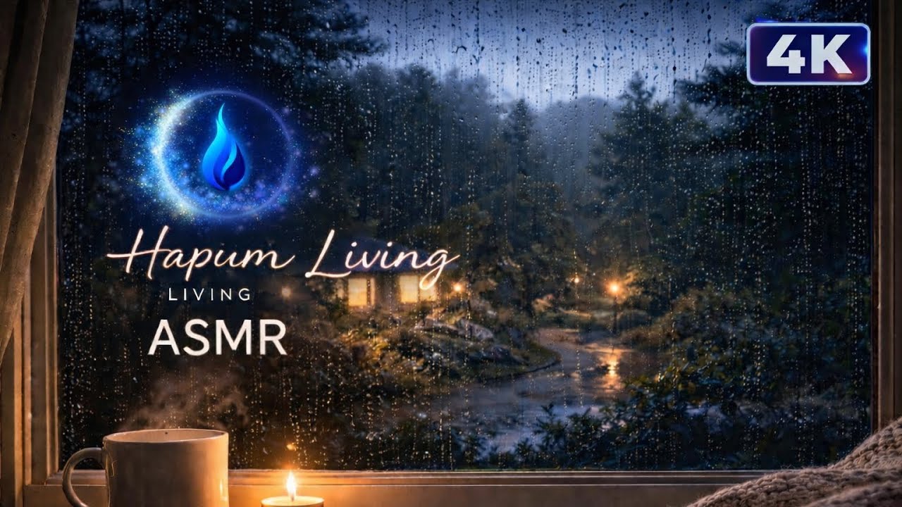 Deep Sleep Rain 🌙 Forest Rain Outside the Window | 4K | 10 Hours | No Music