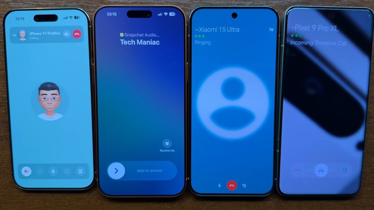 iPhone Air против iPhone 17 Pro Max + Pixel 9 Pro XL против Xiaomi 15 Ultra Snapchat против Three...