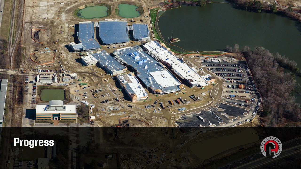 Norfolk Virginia Retail Development Construction Time-Lapse