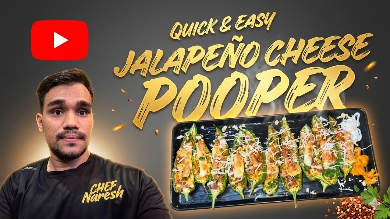 Best Ever Cheesy Jalapeño Poppers! 🌶️🧀 #StreetFood #Cooking