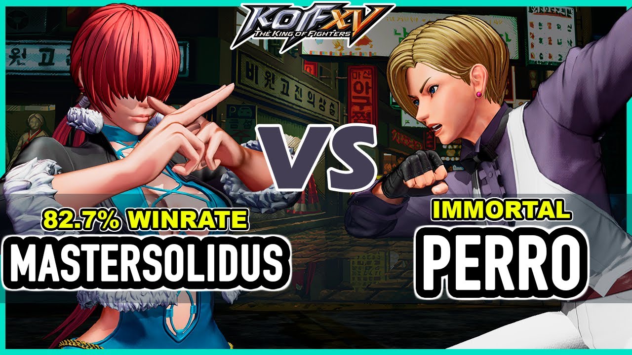 KOF XV 🔥 Mastersolidus (O.Yashiro/Shermie/Clark) vs Perro (King/Najd/Shingo)