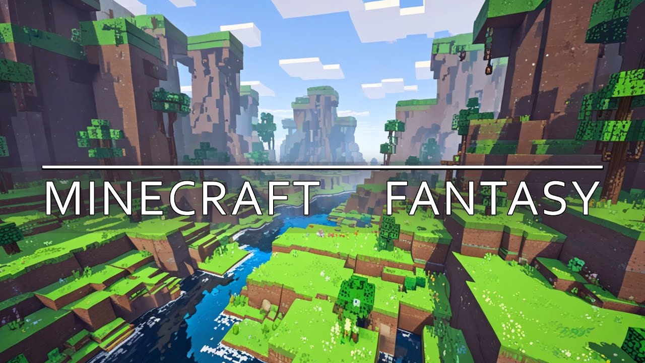 Minecraft Fantasy Ambience Music and Sounds | ASMR Game Sounds | Stress Relief
