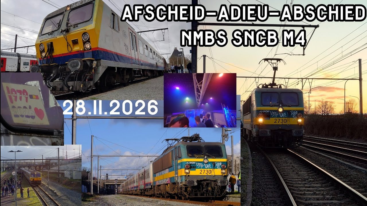 NMBS SNCB/AFSCHEID-ADIEU-ABSCHIED/M4 RIJTUIGEN VOITURES WAGEN/HLE 2730, 26.II.2026