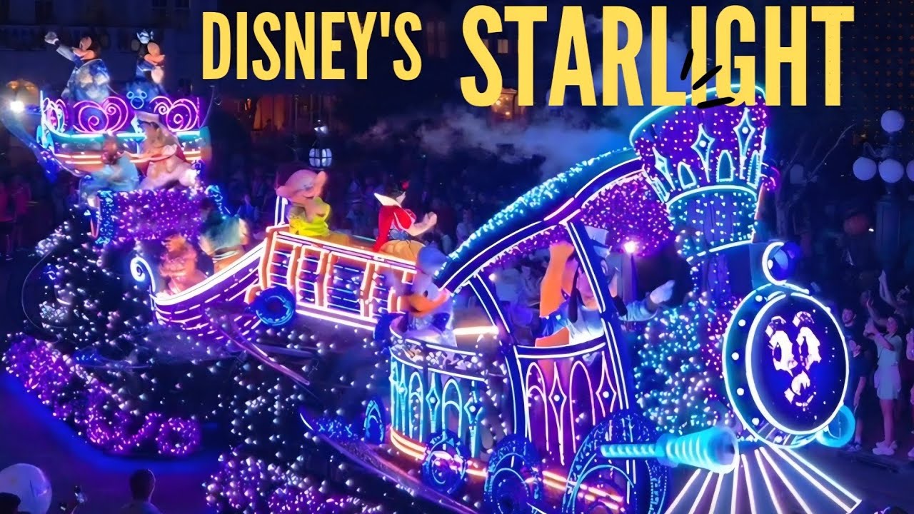 Disney's New Starlight Nighttime Parade/Train Station View