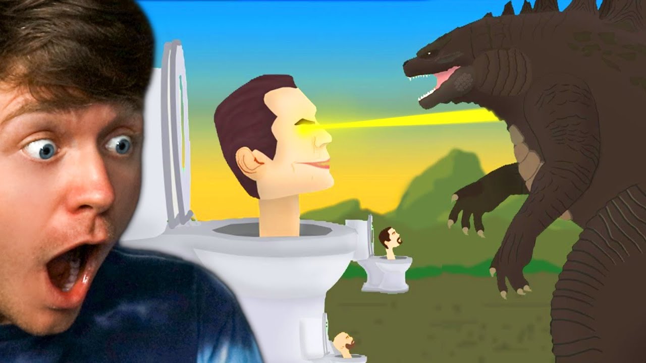 Reacting to GODZILLA vs SKIBIDI TOILETS!?