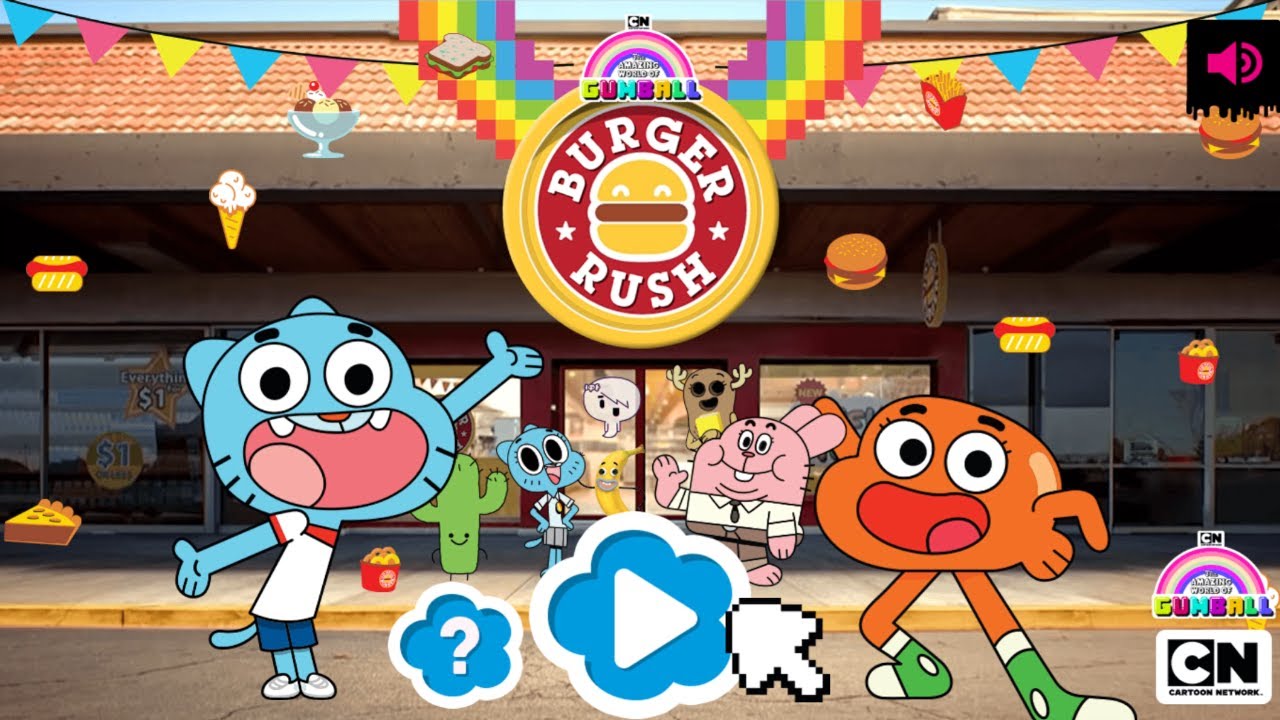 The Amazing World of Gumball: Burger Rush - Don't Let The Customers Leave Hangry (CN Games)